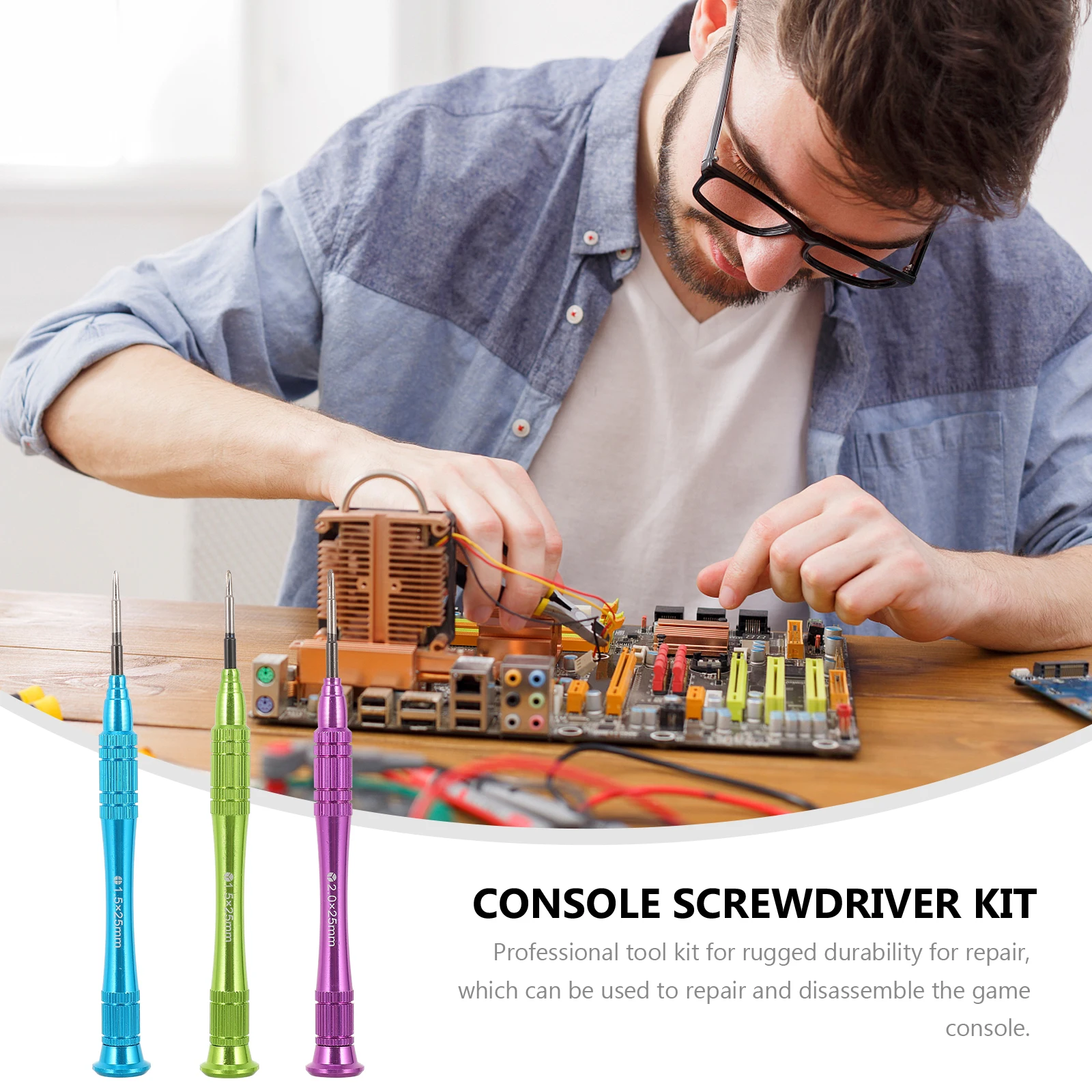 

Professional Gamepad Screwdriver Set 15Mm 20Mm Cross 15Mm Disassemble Tools Console Screwdriver Sets