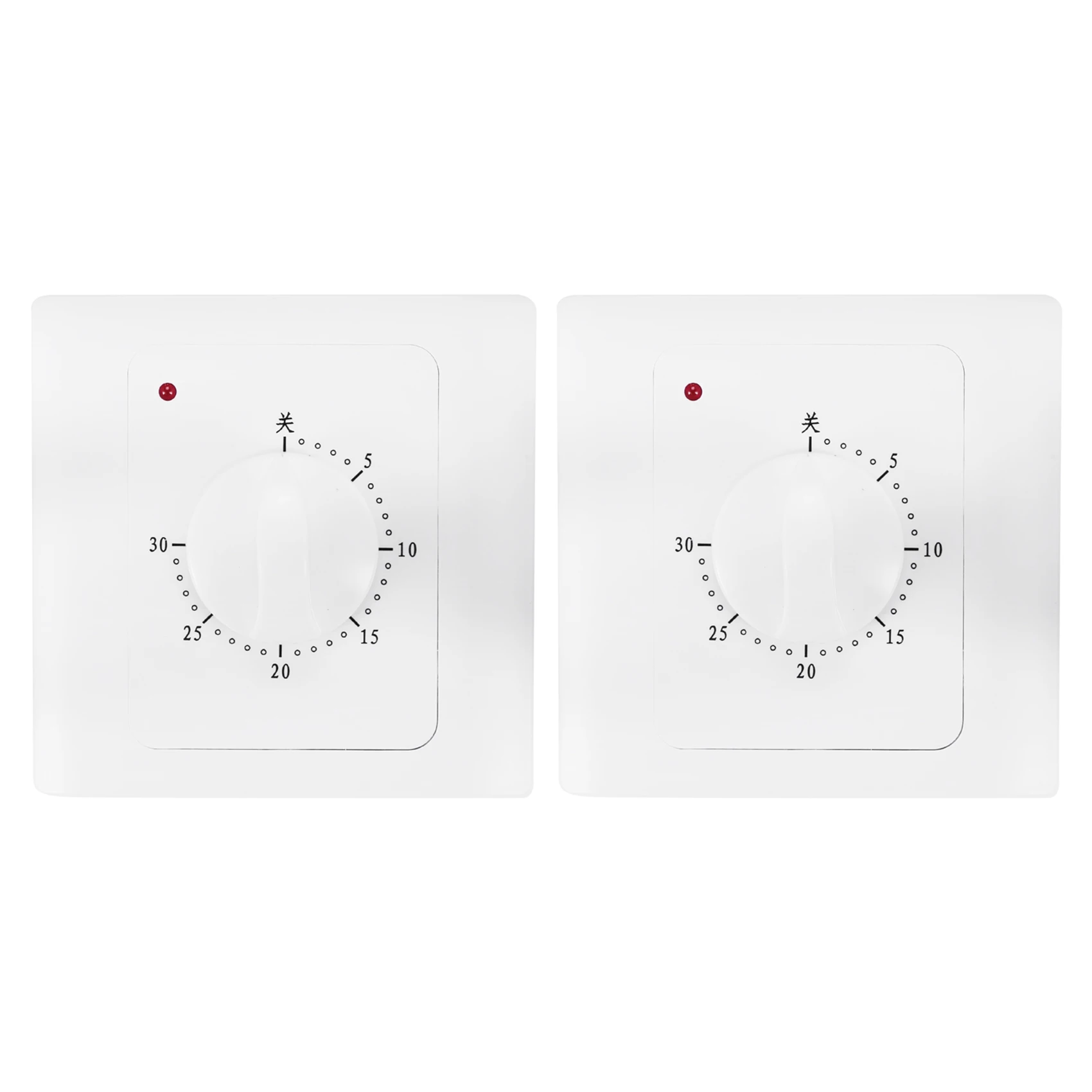 AA81-2X Ac 220V 10A 30Min Countdown Timer Switch Electric Digital Time Plug Control Switch Timer Socket Knob Style Mechanical