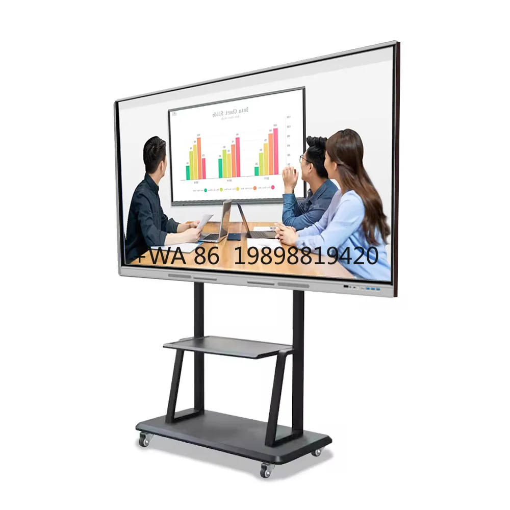 

75-дюймовый 4k Full HD ЖК-интерактивная смарт-доска сенсорного телевизора доска конфигурация антибликовое стекло