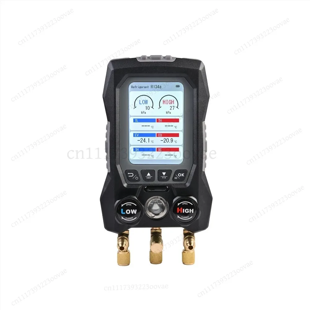 Digital Refrigerant Gauge HVAC Heat Pump Vacuum Test Meter for AC Maintenance Repair, Replacement Tool