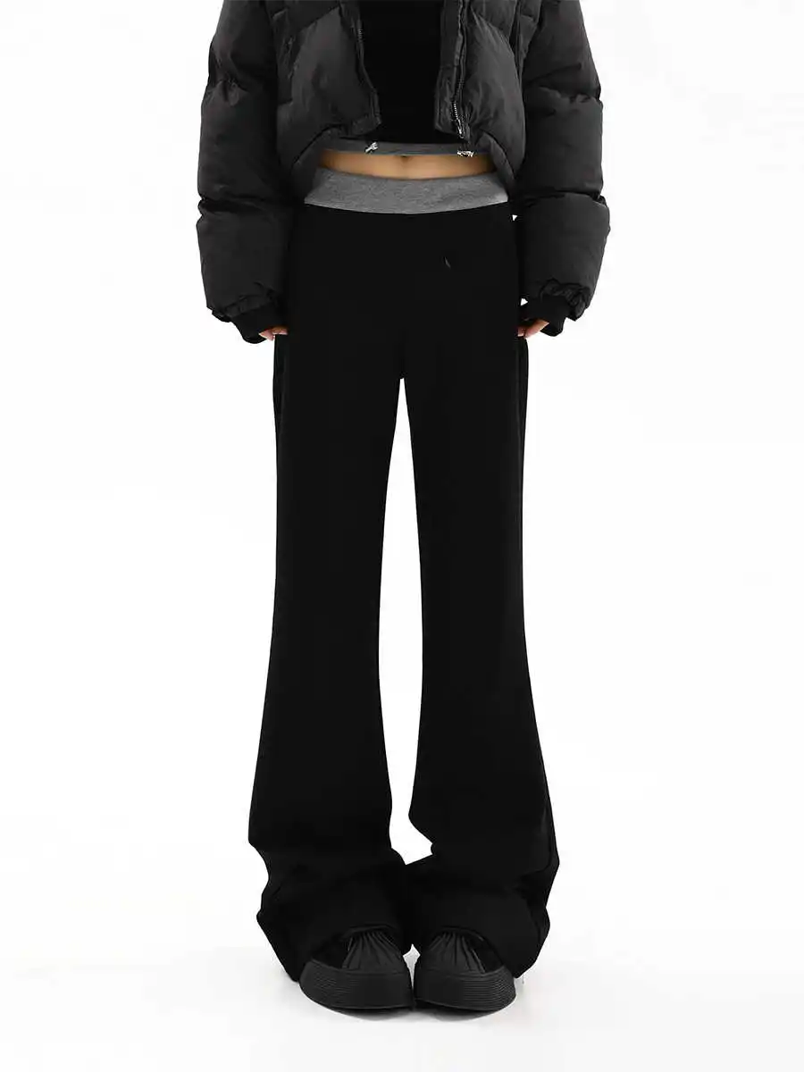 

Женские джинсы Blake с высокой талией, винтажный дизайн, прямые мешковатые джинсовые брюки в стиле хип-хоп, уличные широкие джинсовые брюки Y2K в американском стиле