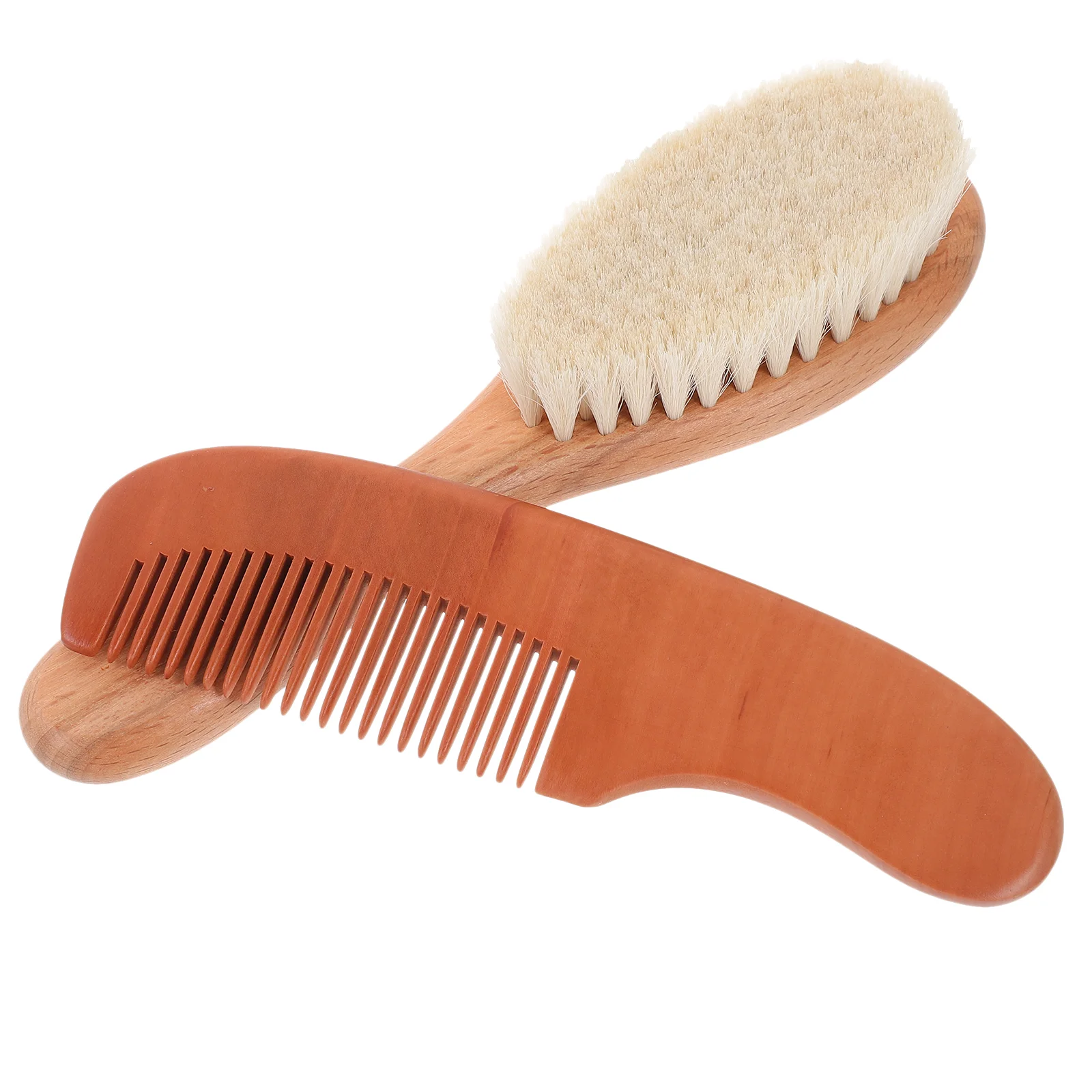 Hair Comb Newborn Baby Presents Shampoo and Set Infant Wooden Brush Gift Wool Supplies Toddler