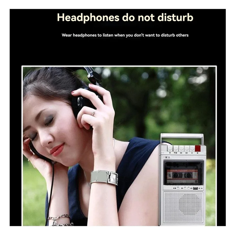 مسجل ومشغل كاسيت ريترو A37T يدعم التسجيل الداخلي والخارجي ونقش USB