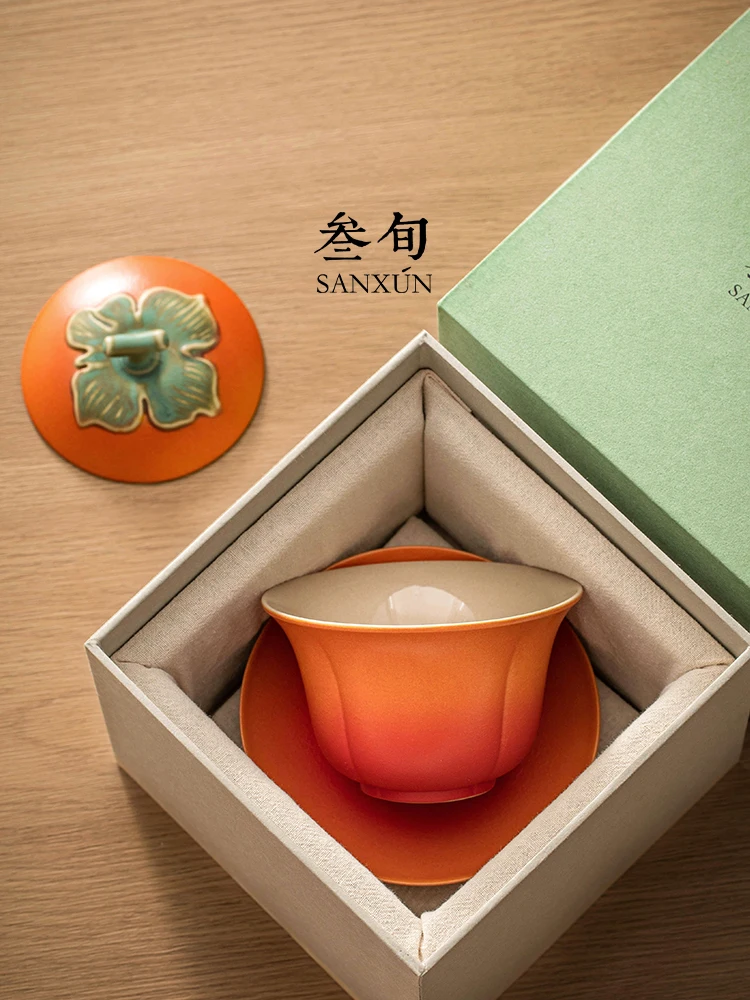 high-end-ceramic-tea-set-gongfu-tea-bowl-cup-three-piece-set-three-circle-lid-bowl-dehua-handmade-retro-style