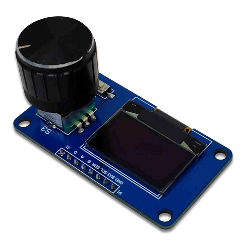 Módulo de exibição OLED AU61-0.96 polegadas com tela LCD de interface IIC do codificador rotativo dos botões EC11
