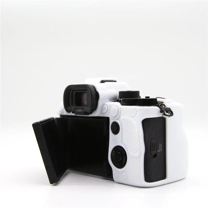 السيليكون كم درع حالة غطاء الجسم حامي الإطار الجلد لسوني a7r5 a7rm5 A7RV A7R V كاميرا بدون مرآة واقية حقيبة فيديو #4