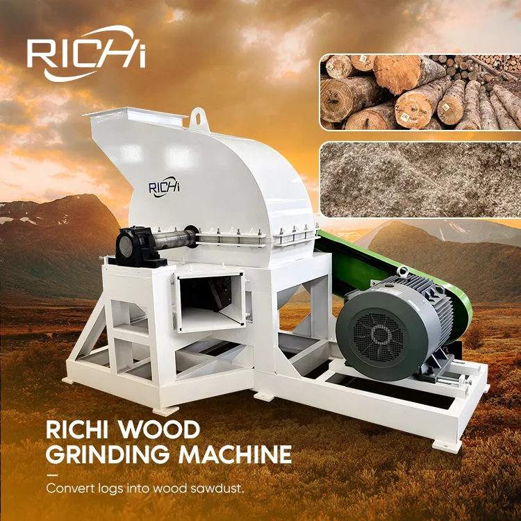 ATV&UTVRICHI Dry Wood Sawdust Grinding Machine - High Quality Wood Grinding Milling Machine for Wood Pellets