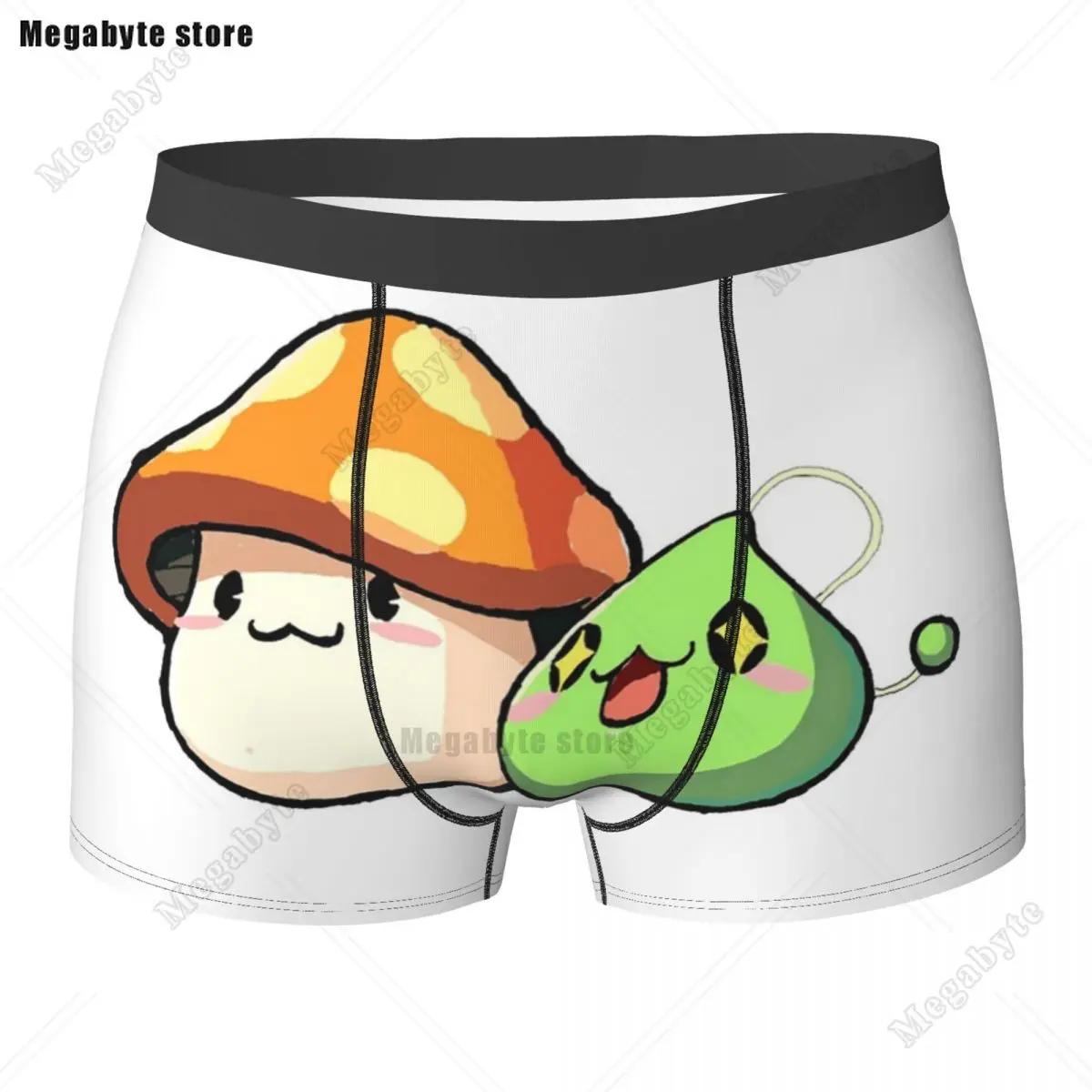 

Трусы-боксеры, шорты Maplestory, трусики с грибами и слизами, мужское дышащее нижнее белье для мужчин, подарок бойфренду