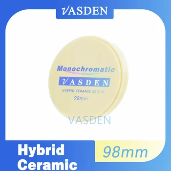 Vasden 치과 복합 블록 하이브리드 세라믹 디스크 인레이, 치과용 CADCAM 송진 재료