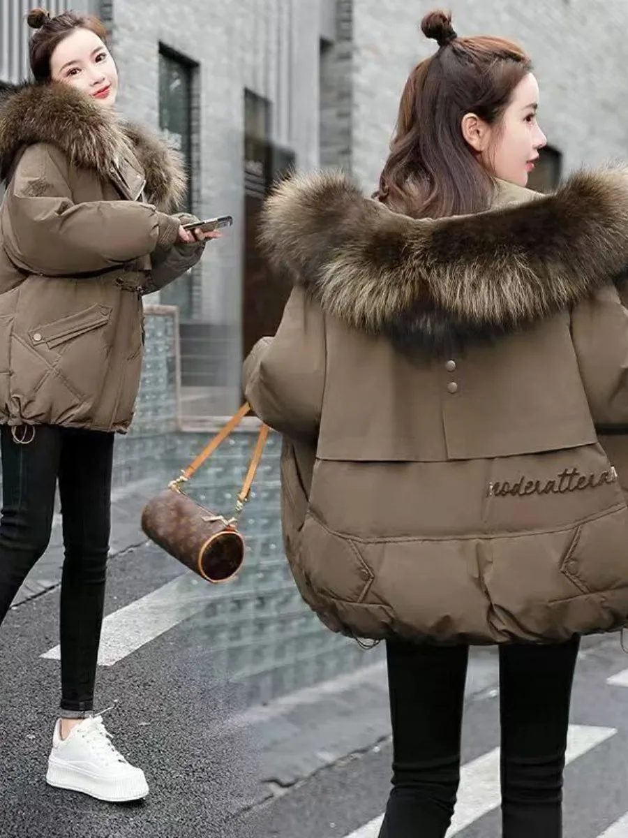 jaet-de-algodon-calido-con-cuello-de-piel-grande-para-mujer-conjunto-de-dos-piezas-holgado-abrigo-de-invierno-faion-con-sombrero