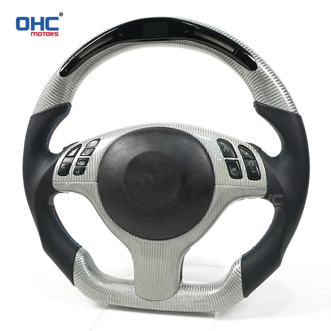 

OHC Galaxy Pro LED Data Display Steering Wheel For BMW E46 Real Carbon Fiber Customized Steering Wheel Modified Carbon Fiber