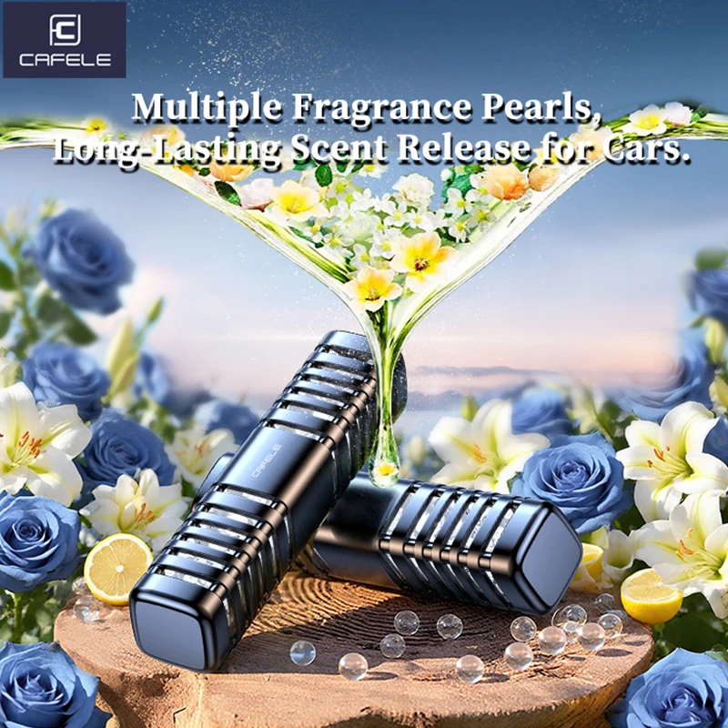 معطرات الهواء للسيارة تنفيس الهواء مشبك عطر السيارة ناشر رائحة الطبيعة مع خرز عطر متعدد موزع رائحة السيارة