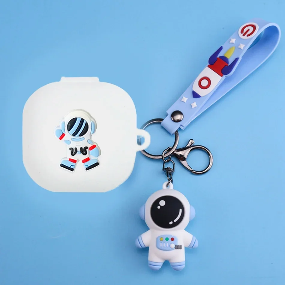 ل QCY T13 حافظة الكرتون رائد الفضاء/ديناصور/الباندا سماعة غطاء لطيف ل QCY T13 TWS سيليكون هيربون صندوق اكسسوارات