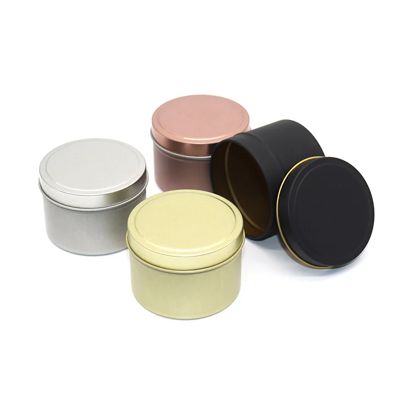 Small Tin Wholesale Metal Candle Cans Gift Box Manufacturer Empty Tin Round Jar Container 3oz 60*43