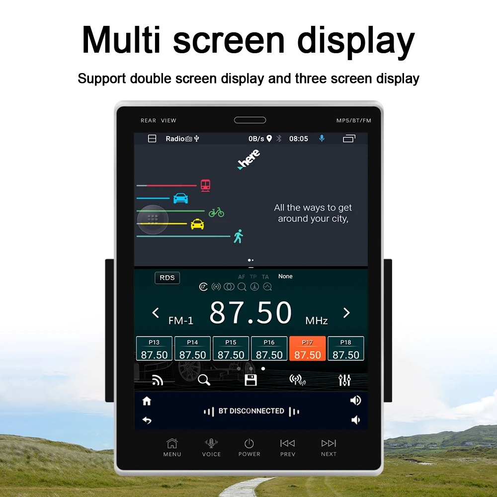 Podofo 2 Din Android Car Radio GPS Stereo Receiver 9.5