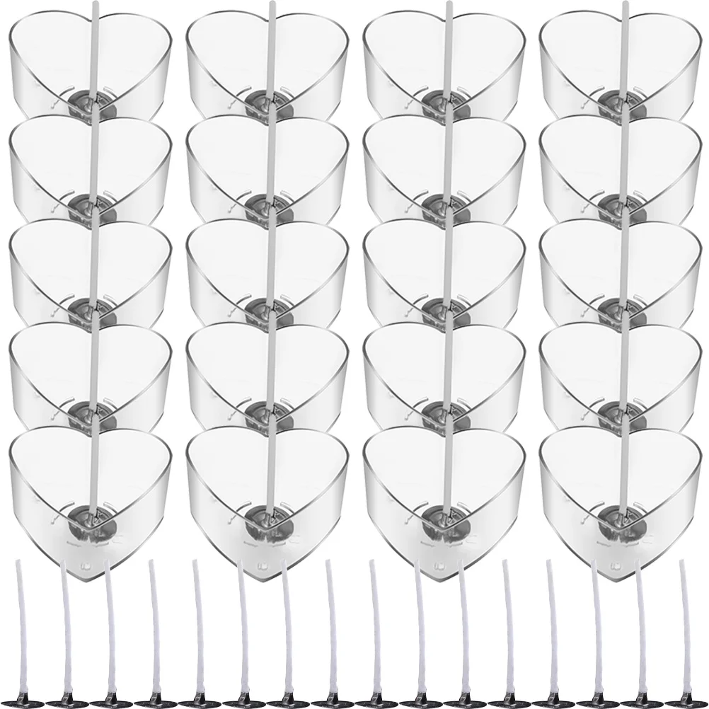 1 مجموعة DIY على شكل قلب صندوق حاوية بلاستيكية صنع قالب تذويب الشمع لديكور المنزل قالب تذوب الشمع لتقوم بها بنفسك أداة