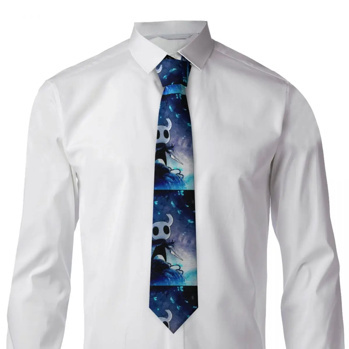 Hollow Knight (4) Necktie for Men Silk Polyester 8 cm Neck Ties Party Suits Tie Casual Gravatas