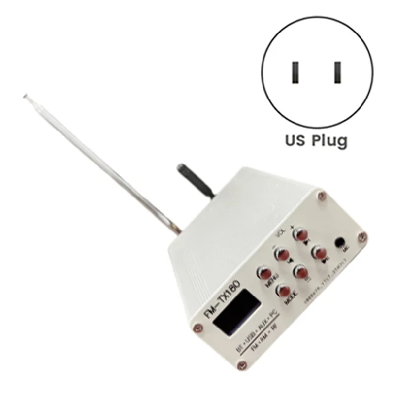 -A14E FM Transmitter Multifunctional Support AM FM Bluetooth Wireless Transmitter Audio Accessories US Plug