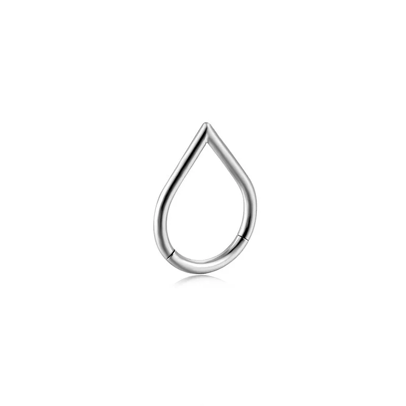 Stainless Steel Nose Ring Septum Piercing for Women Nariz Piercing Ear Cartilage Tragus Goth Piercing Nez Opal Body Jewelry