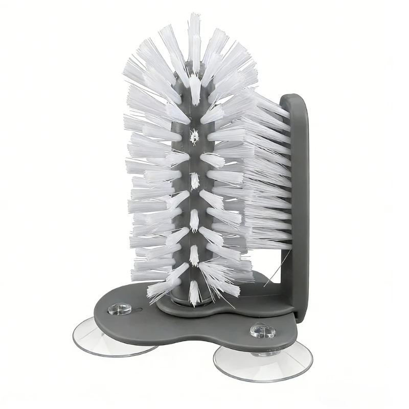 Easy Install Suction Cup Rotating Brush For Complete Glass Cleaning Practical 360 Degree Rotating Cup Scrubber 0XXB