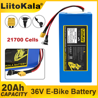 LiitoKala 36V 48V 60V 20Ah 21700 Lithium Battery Pack 42V 54.6V 67.2V batteries Charger