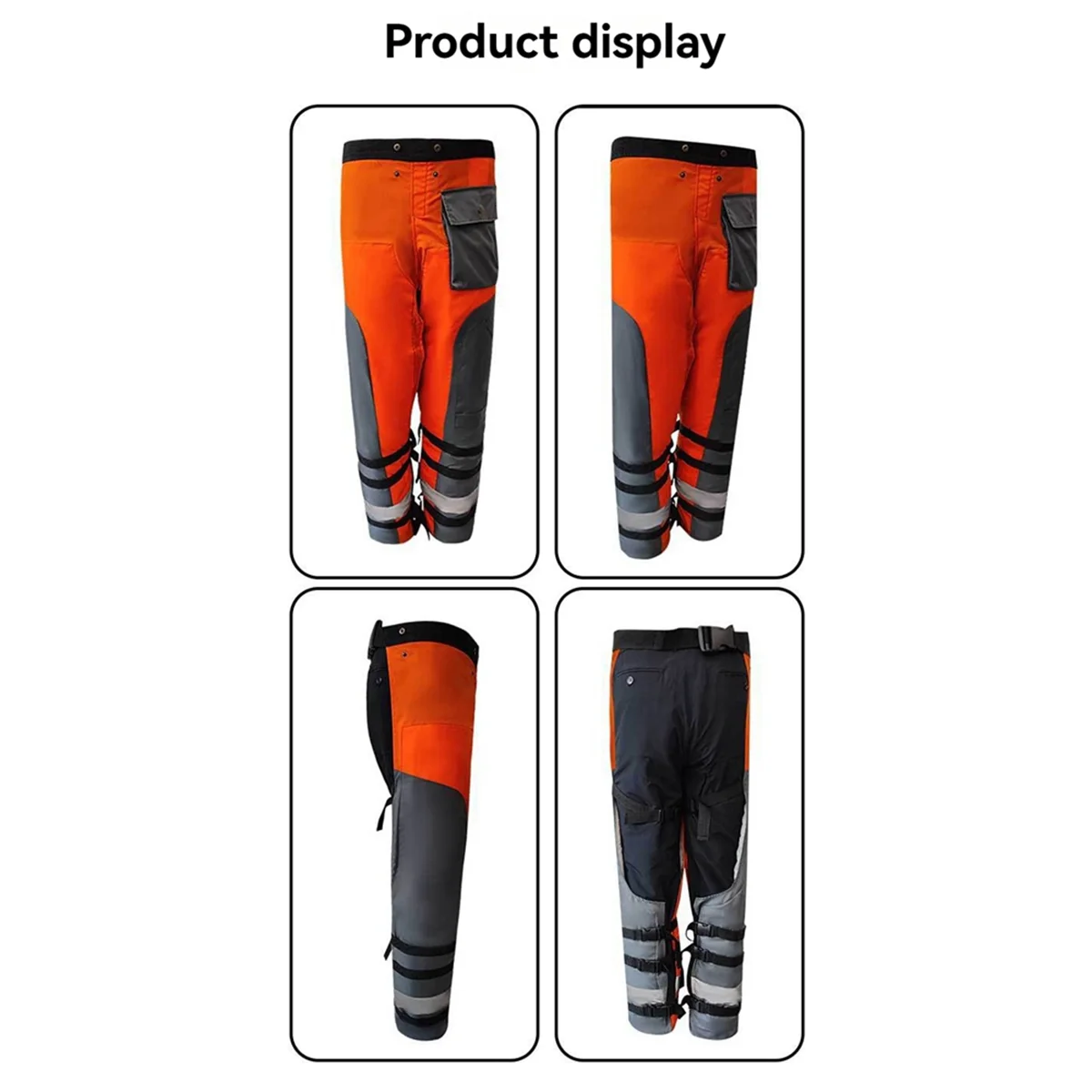 AA98 Protection Chainsaw Pants for Cutting/Logging Tasks Versatile Use Protection Adjustable Waist Belt Chainsaw Pants M
