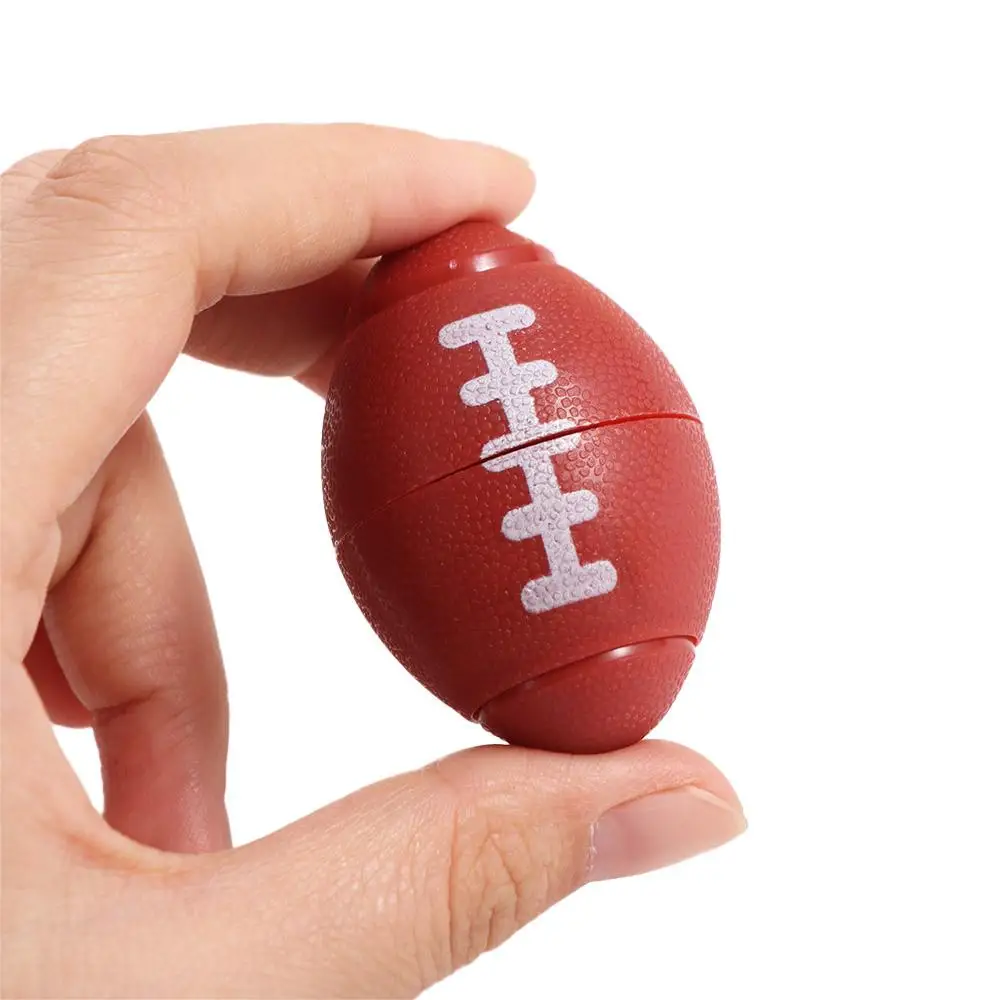 Rugby Fidget Spinner Ball Toys Mini Girevole Calcio Palla Girevole Divertente Rilassante Spinner Ball Toys Giroscopio Gioco