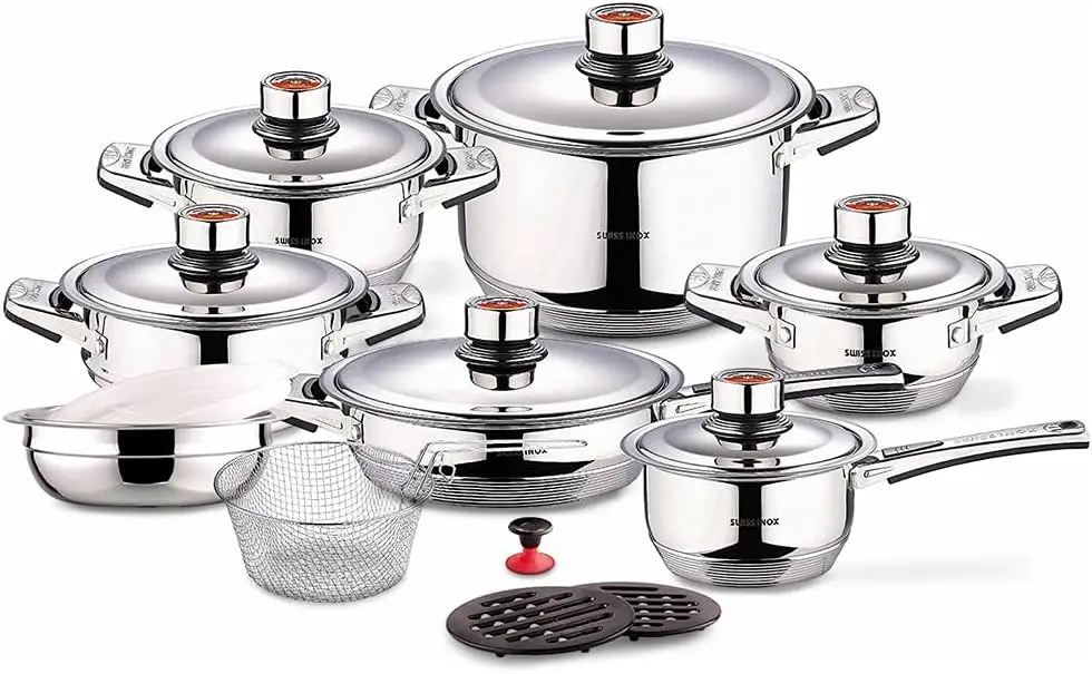 

Includes Induction Compatible Fry Pots, Pans, Saucepan