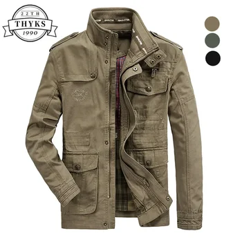 Plus Größe 7XL 8XL Jacke Männer Frühling Herbst Baumwolle Outdoor Multi-tasche Herren Jacken Mantel Lässig Männlichen Chaqueta hombre