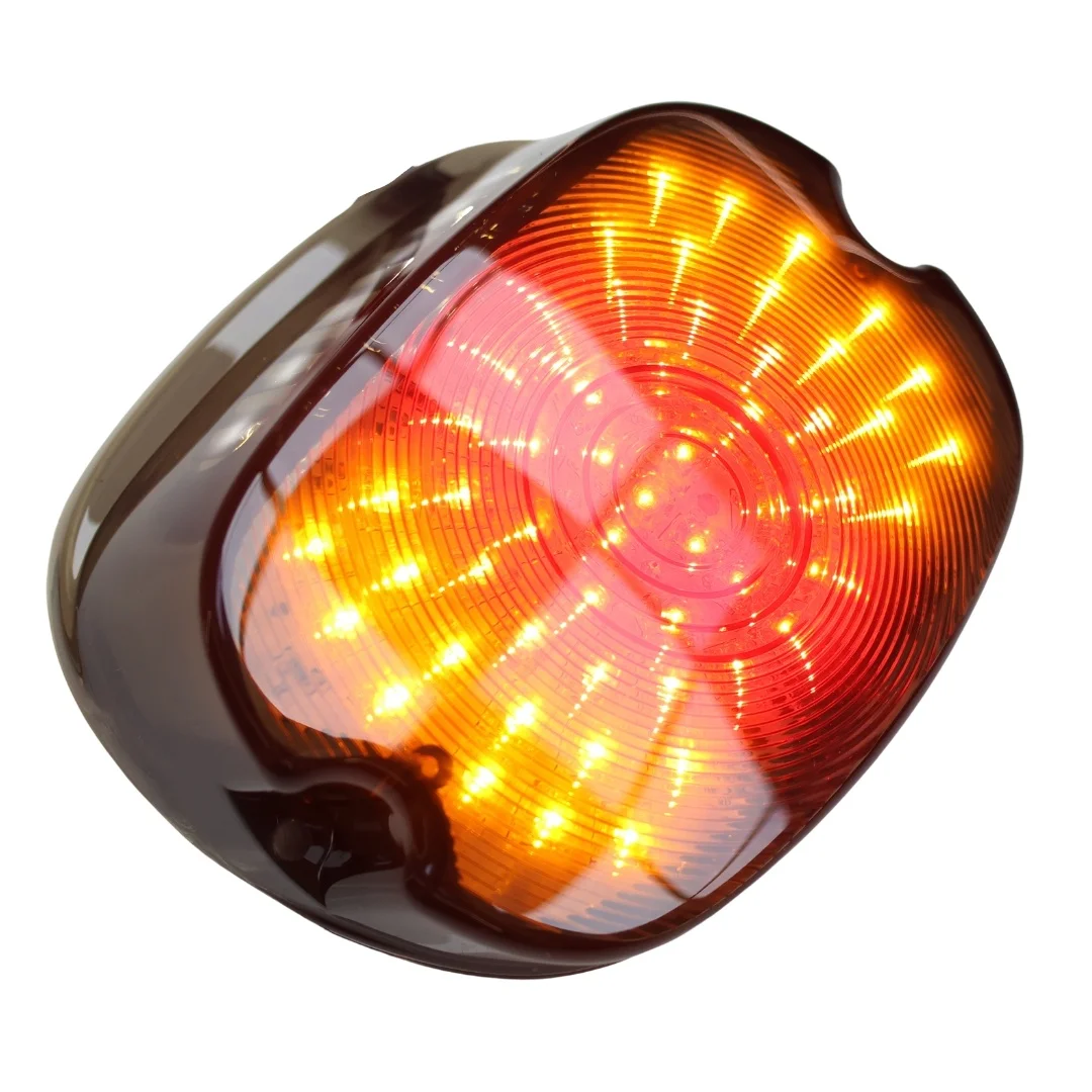 LED Tail Light Brake Turn Signal Rear Profile Motorcycle Compatible for Sportster XL883L Touring Road King