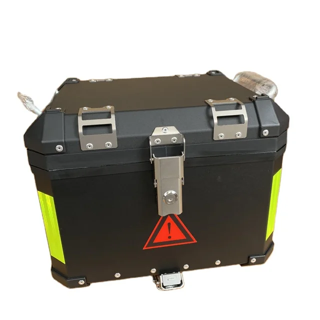 

Square Motorcycle Side Box Alloy Box 36L Aluminum Top Box Reinforced Inner Corner Protective Waterproof