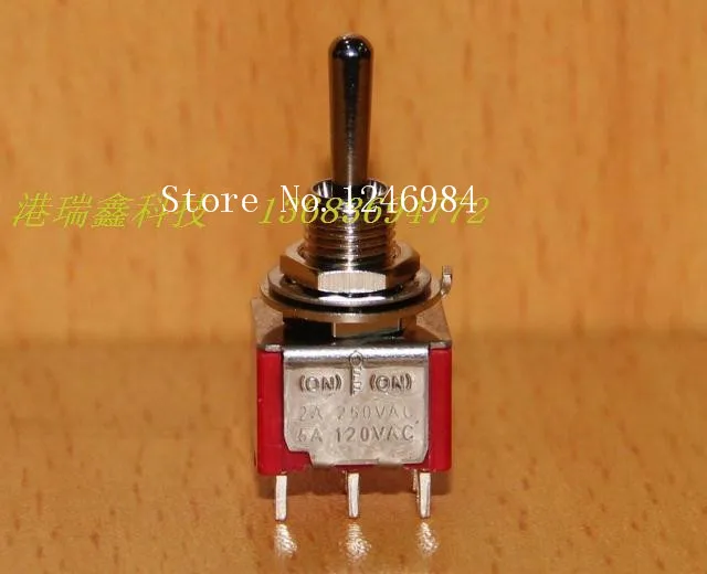 [SA]T8012A dual six -pin dual trigger reset M6.35 small toggle switch Q11 Taiwan Deli Wei 1MD4--50pcs/lot