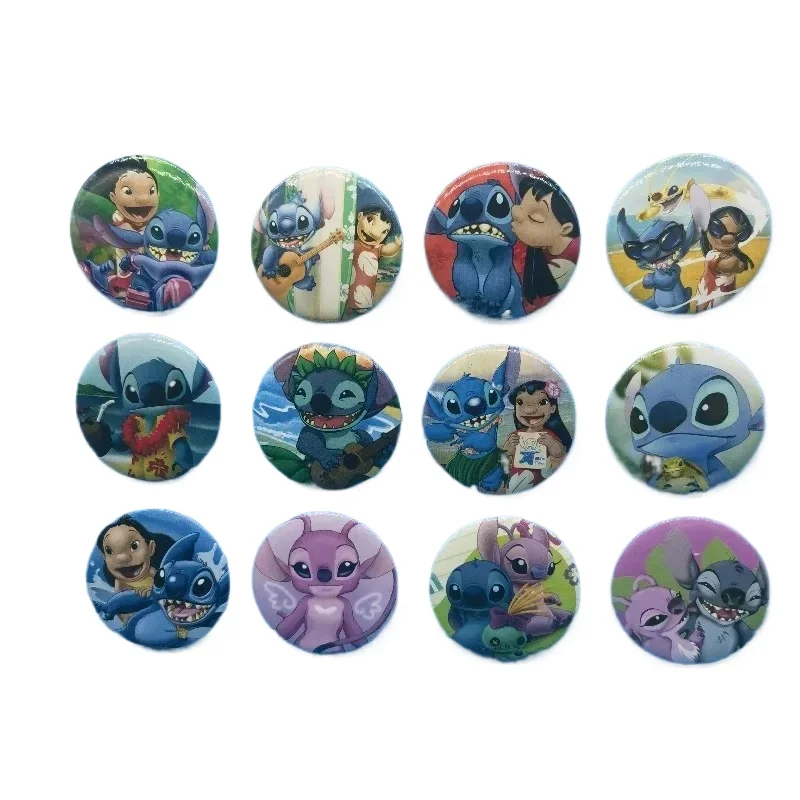 

Lilo & Stitch Disney Brooch Anime Action Figure Cute Cartoon PVC Brooch Anime Merchandise Clothing Bag Decoration Children Gifts