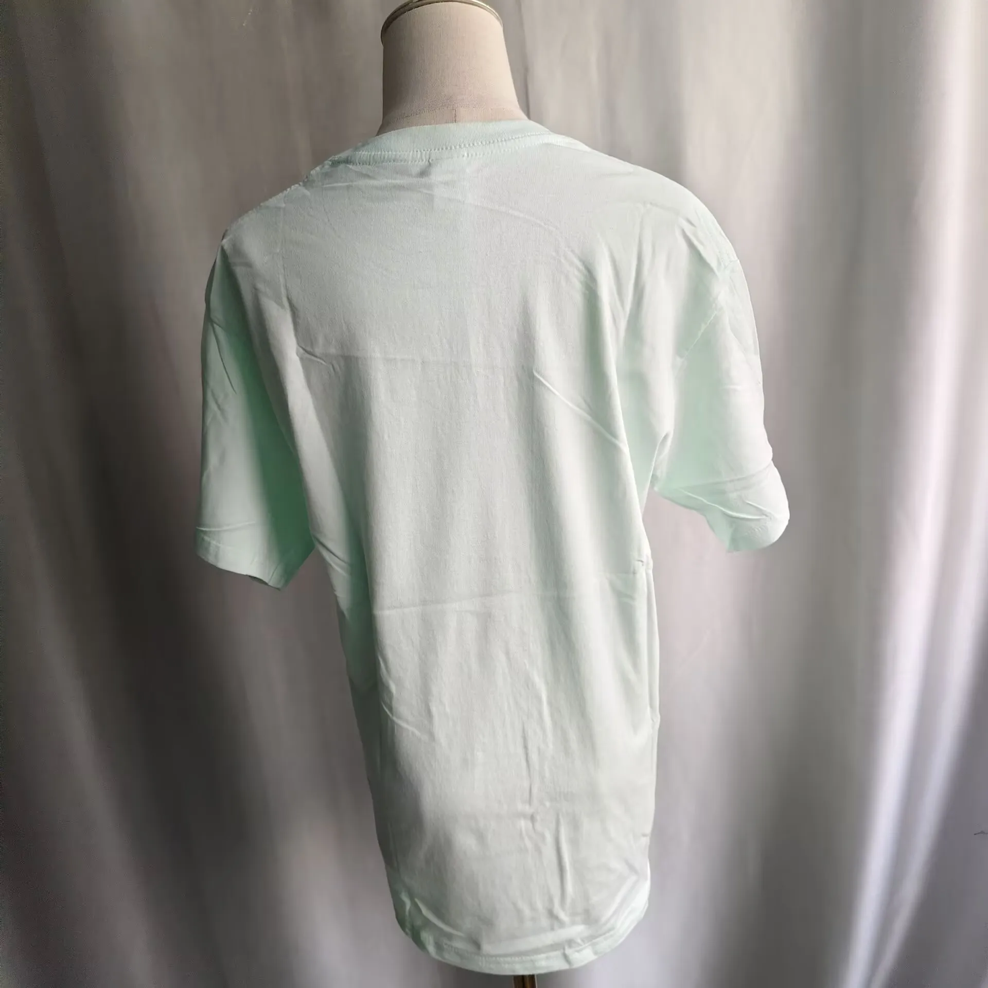 Onalippa 2025 New Korean Style Fresh Green Apple Print Round Neck Short Sleeved T-shirt Women Summer Loose Casual Top Trend view 3