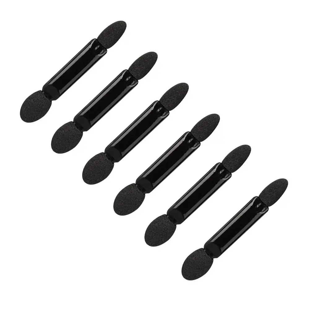 100Pcs Eyeshadow Sticks Double-Ended Black Sponge Brushes Makeup Applicators for Precise Natural Dramatic Eye Looks Women