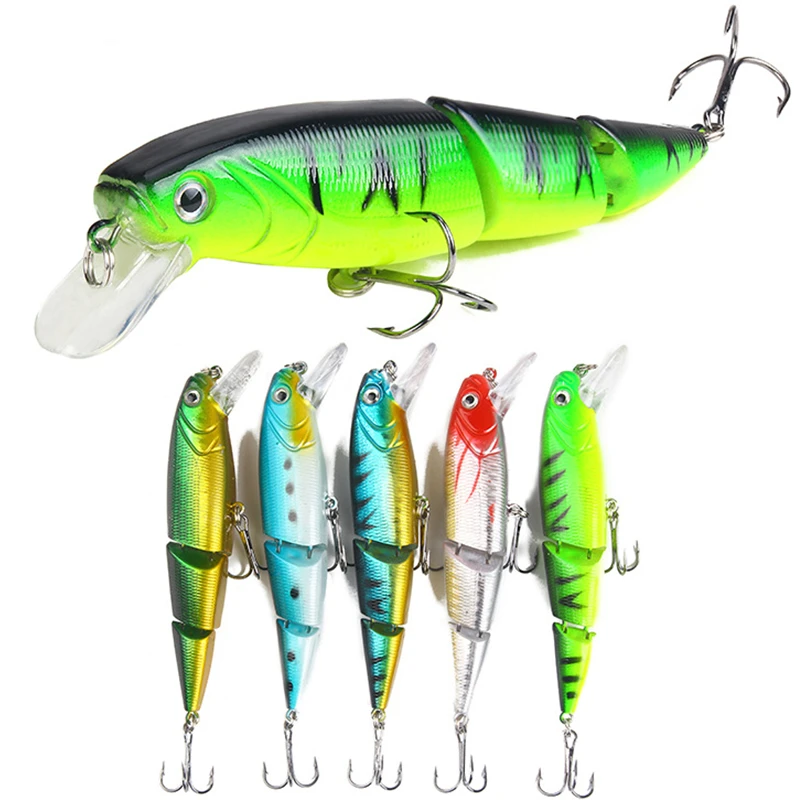 1PCS Wobblers Fishing Lure Multi-section Hard Bait110mm 15g Artificial Bait Minnow Lure Crankbait Perch Carp Fishing Tackle Lure