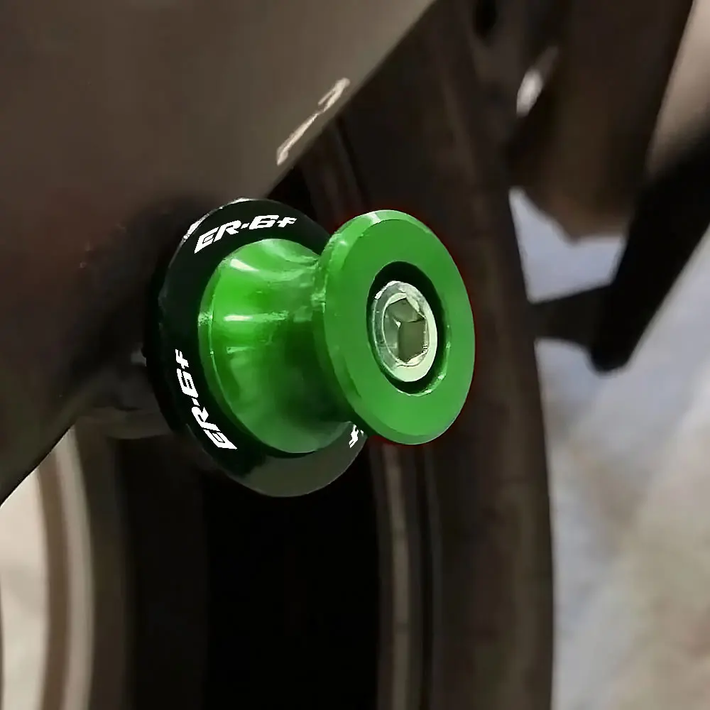 7 Colors Fit For Kawasaki ER6F ER 6F Swing Arm M10 Swingarm Spools Slider Motorcycle Stand Screw CNC Accessories