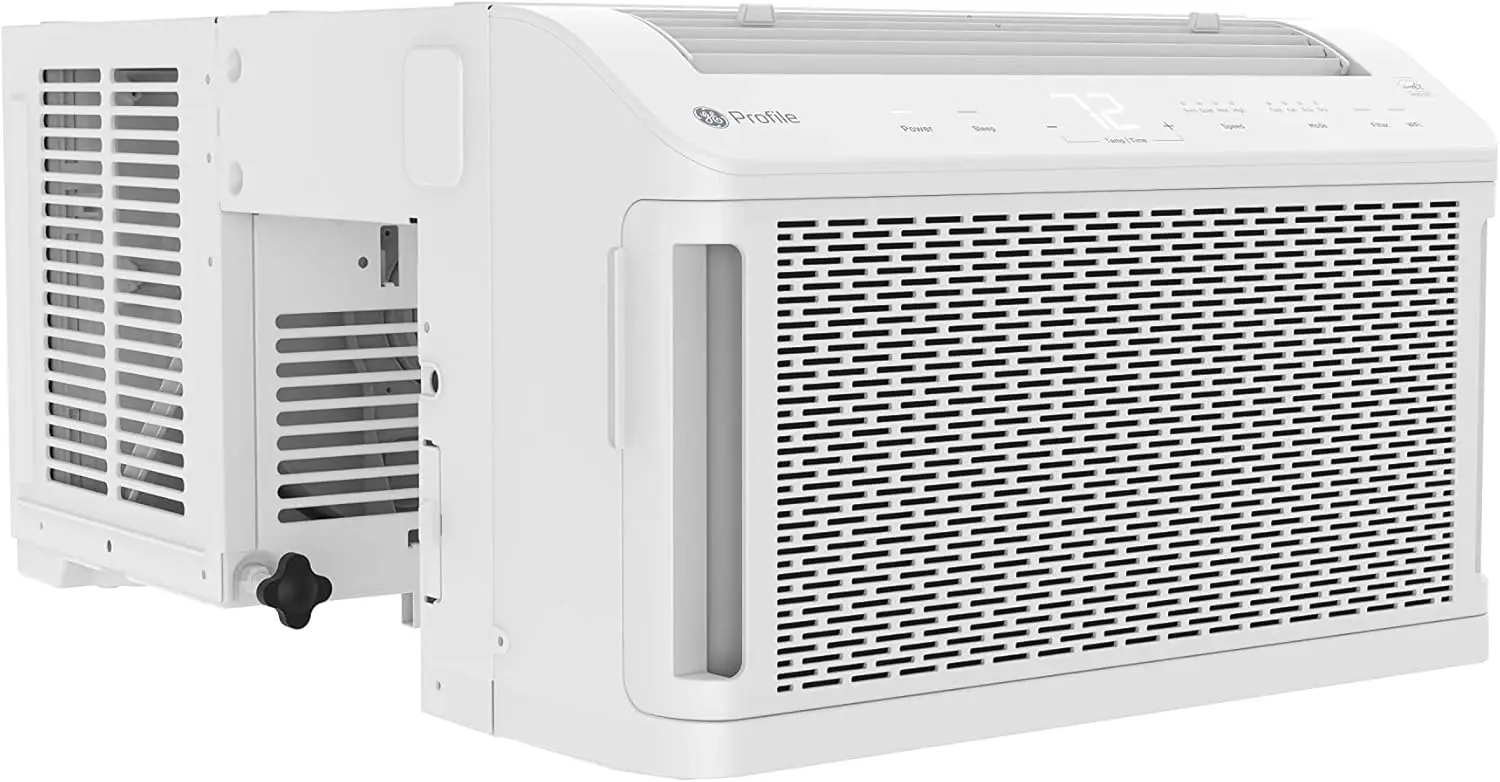 Unidad de aire acondicionado de ventana inversora 10300 BTU Profundidad ajustable en forma de U Refrigeración de bajo consumo hasta 450 pies cuadrados Blanco