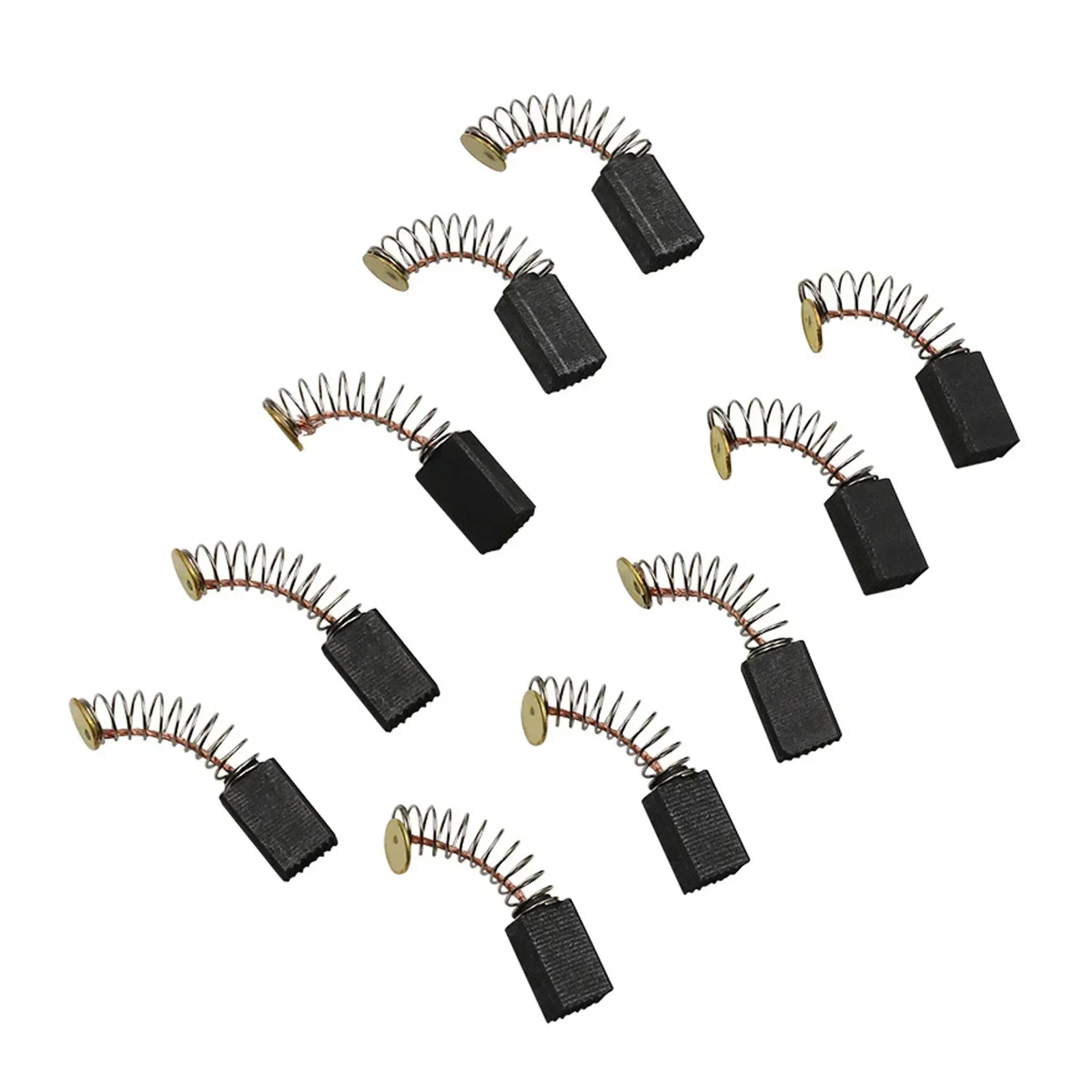 10Pcs 12.5x7.5x6.5mm Carbon Brushes for Rotary Hammer Impact Drill Angle Grinder Cut-off Circular Saw Electric Motor Power Tools