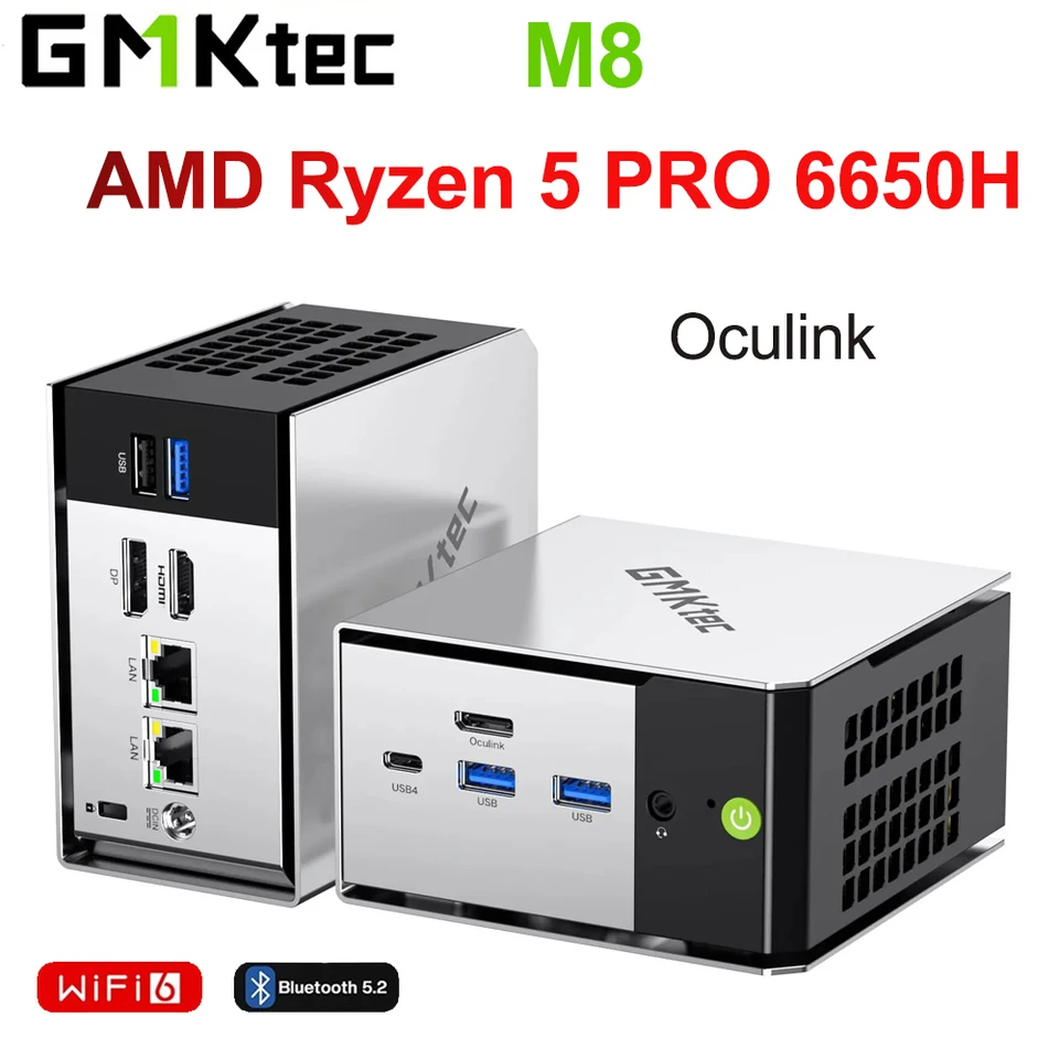 GMKtec M8 ミニPC LPDDR5 6400 MT/s GMKtec M8 AMD Ryzen 5 PRO 6650H Mini PC Windows 11 LPDDR5 16GB