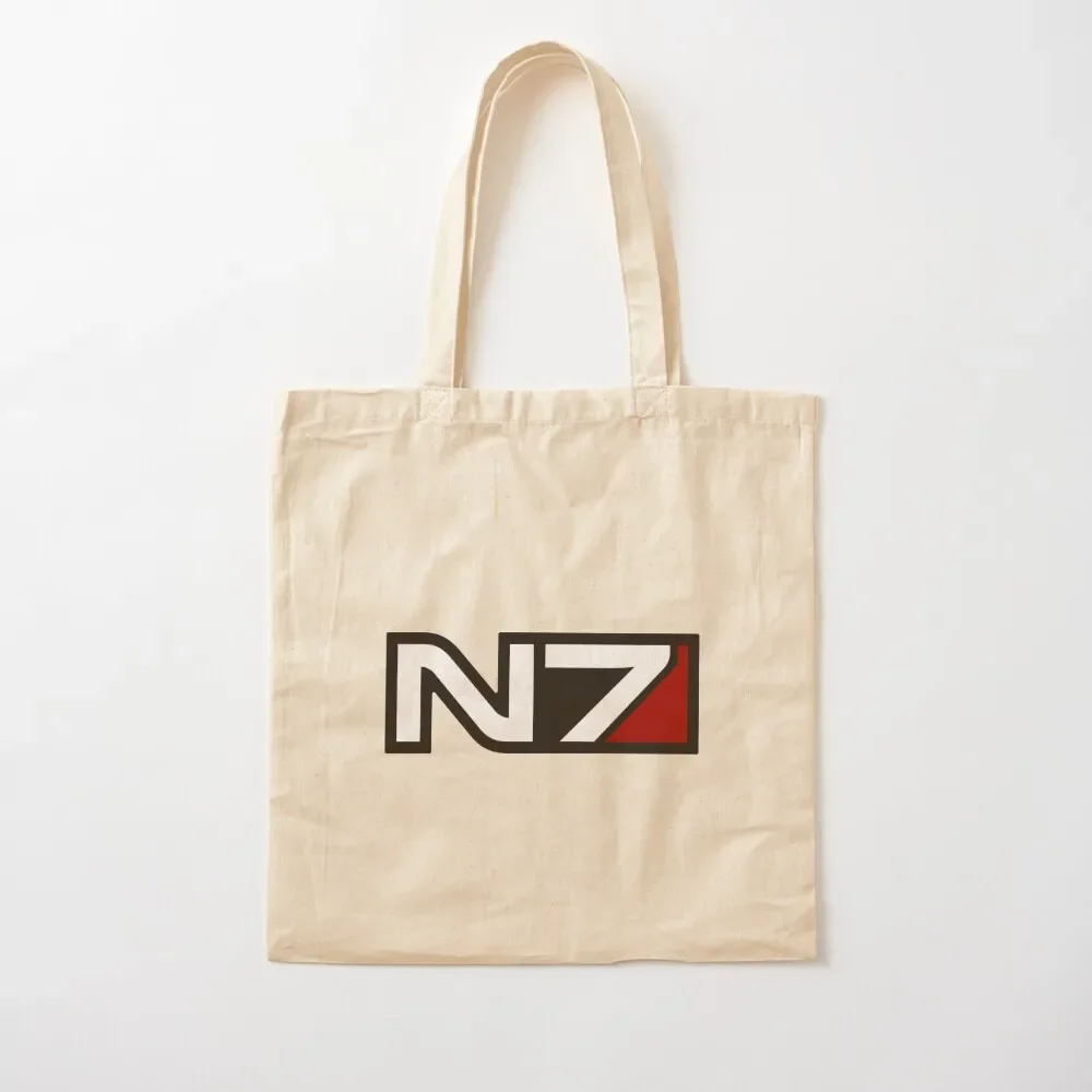 

N7 emblem, Mass Effect Tote Bag cute tote bag foldable reusable bag shopping trolley reusable shopping bags