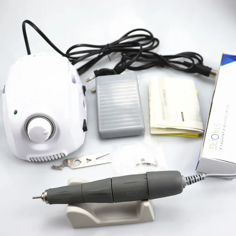 STRONG Champion-3 Strong 210 PRO 105LN Griff 50.000 U/min Elektrische Maniküre Nagelbohrmaschine FORTE 210 Nail Art Tool