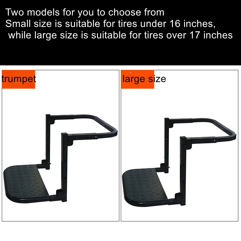 Off-road vehicle tire rack pedal modification on the roof of the folding multi-functional ascending auxiliary ladder 4
