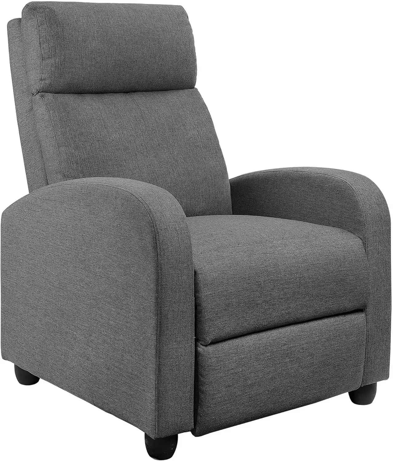 Silla reclinable ajustable para cine en casa, sofá reclinable individual, muebles con cojín de asiento grueso y respaldo, sala de estar moderna