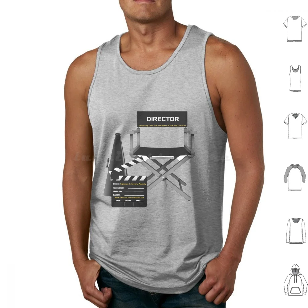 

Director Chair Tank Tops Print Cotton Director Indie Indie Film Director Chair Film Film Industry Women In Film