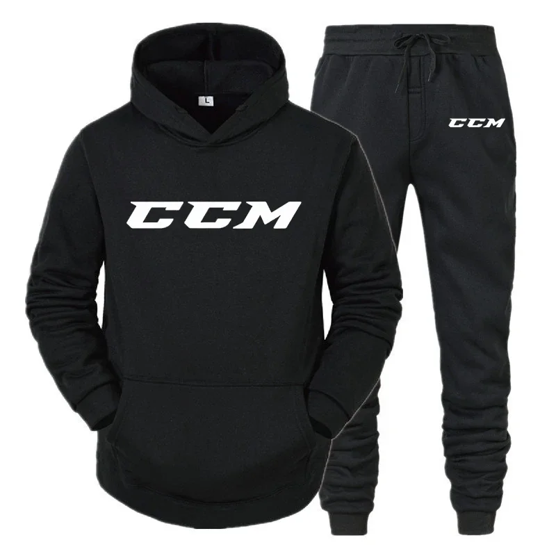 2023 Gloednieuwe Heren Mode Casual Herfst Set Sportkleding Tweedelige Hoodie Pullover Sportkleding Jogging Set Ccm