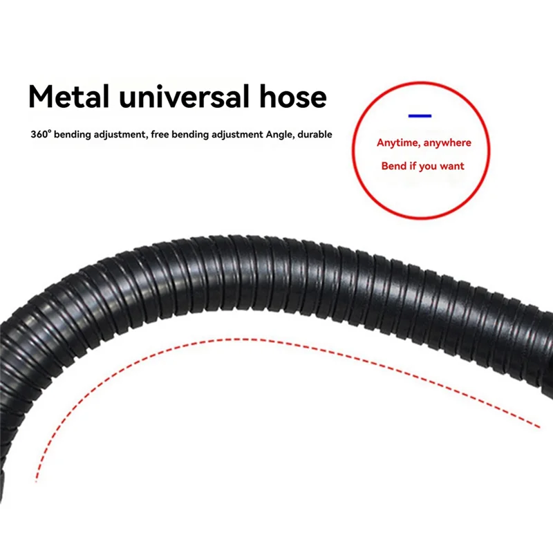 New!Hose Desktop Webcam Stand Adjustable Metal Desk Tripod Streaming Support With Sturdy Mount Base