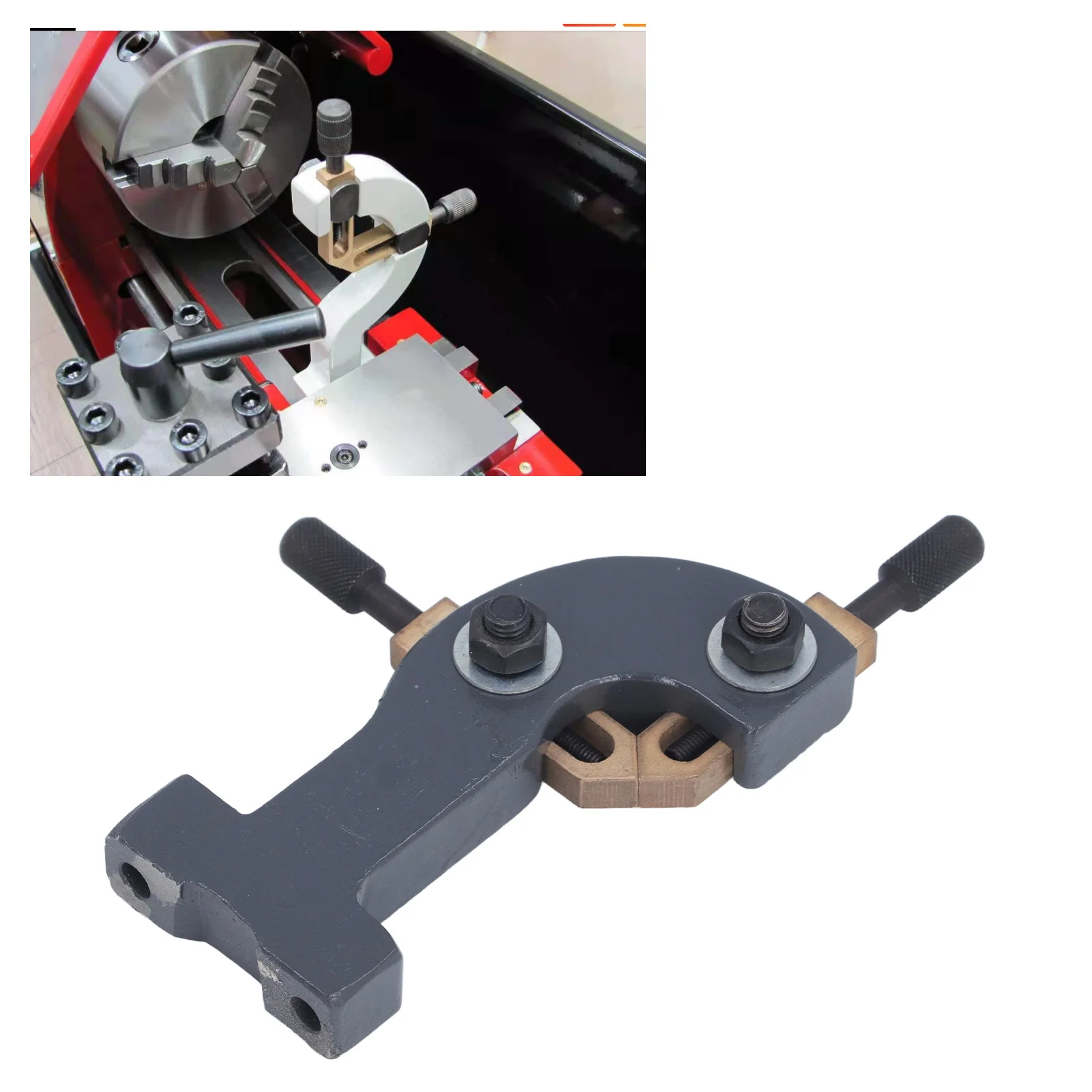 Mini Lathe Moving Steady Rest Metal Rust Prevention Lathe Center Frame for 0618 CJ28A CJ18 CJ0618A 7x12 7x14