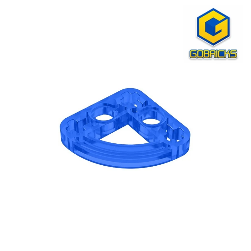 Gobricks GDS-990 Technical, Liftarm, Modified L-Shape Quarter Ellipse Thin 3 x 3 compatible with lego 32249  children's DIY