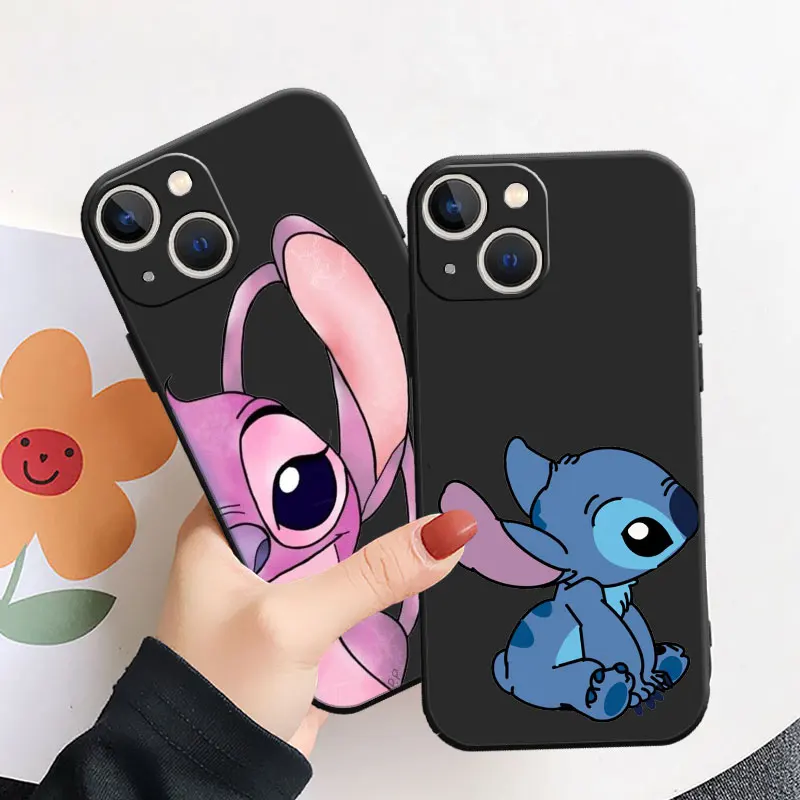 Case For Apple iPhone 15 14 11 13 12 Pro 7 X XR XS Max 6 8 Plus SE 2022 15Plus Soft Phone Coque Angie Stitch Cute